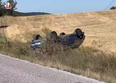 Kastamonu’da otomobil takla attı: 3 yaralı