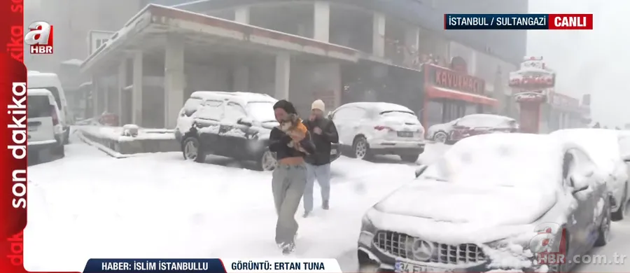 İstanbul’da yoğun kar! A Haber yağışın etkili olduğu ilçelerde 23