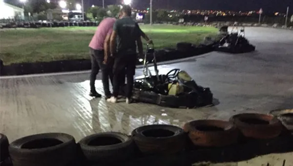 Saçları Go-Kart lastiğine dolanan kadın ağır yaralandı - 3