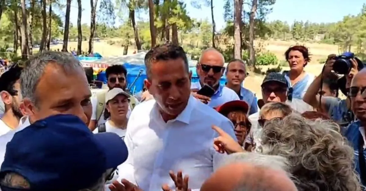 CHP'lilere Muğla Akbelen'de protesto şoku