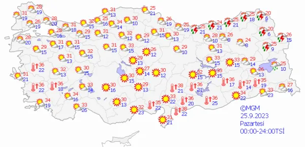 1695537739054.png Sağanak yağış bu sefer kuvvetli geliyor! Meteoroloji gün vererek uyardı! İstanbul Ankara ve İzmir hava durumu... - 6