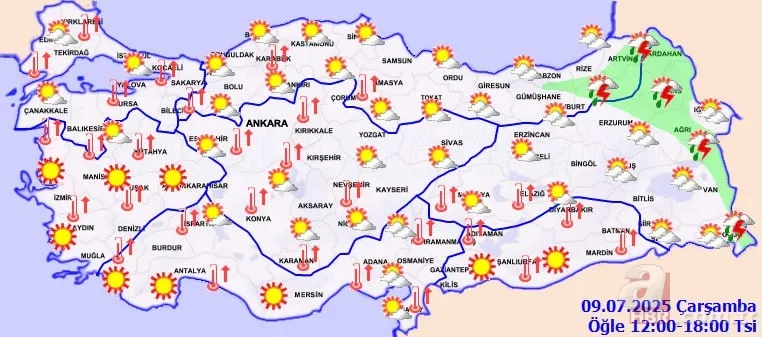 İstanbul’da 50 dereceyle sıcaklıklar zirvede! Güneşe çıkmak riskli, işte en tehlikeli ilçeler: Kadıköy, Ümraniye, Şişli... 16