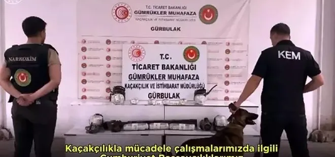 Ağrı sınırında 1 ton uyuşturucu madde ele geçirildi