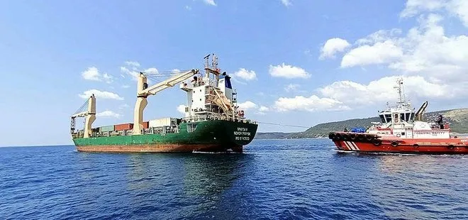 Çanakkale Boğazı’ndan geçen Rus kargo gemisi arızalandı