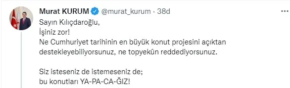 Bakan Kurum'dan Kemal Kılıçdaroğlu'na "TOKİ" yanıtı! "Siz isteseniz de istemeseniz de..." - 3