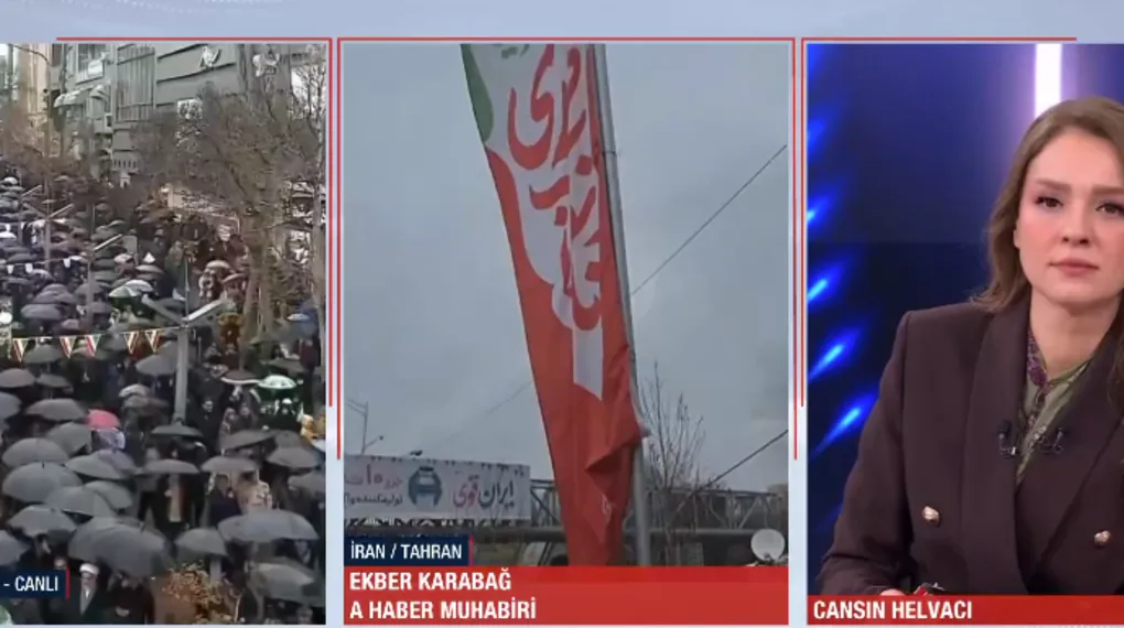 Devrimin yıl dönümünde A Haber Tahran'da