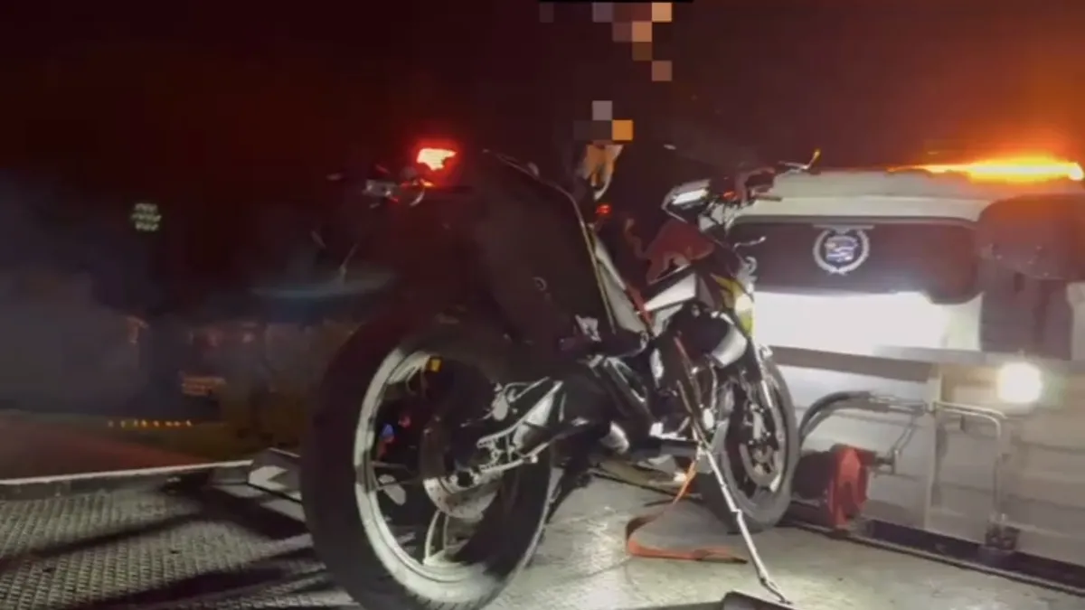 Beykoz'da abart egzoz kullanan motosiklet sürücüsüne 67 bin lira ceza