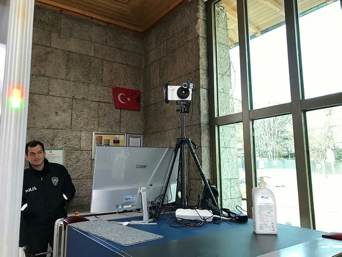 TBMM'de koronavirüse karşı termal kamera uygulamasına başlandı - 1