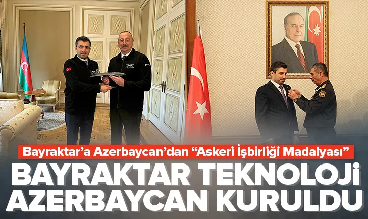 Selçuk Bayraktar’a Azerbaycan’dan madalya