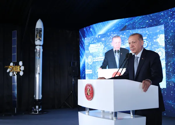 Son dakika: Başkan Erdoğan butona bastı Türksat 5B uydusu hizmete girdi! Törene Başkan Erdoğan’dan önemli açıklamalar