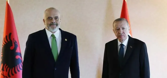 Son dakika: Başkan Erdoğan, Arnavutluk Başbakanı Edi Rama ile görüştü