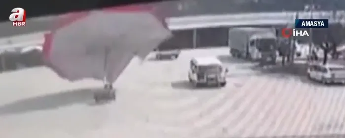 Amasya'da ikinci şemsiye ile "uçan adam” olayı - 3