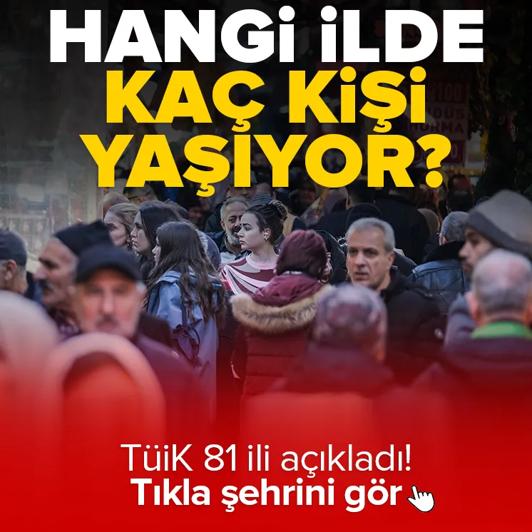 Hangi ilde kaç kişi yaşıyor?