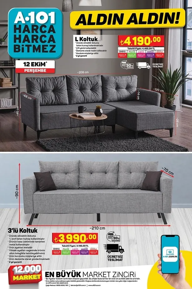 14 Ekim A101 aktüel ürünler kataloğu yayınlandı! 28 bin TL’ye benzinli Moped, 179 TL’ye 5L sıvı yağ 299 TL’ye Mop Kova seti, 22 TL’ye 2kg un satışa sunuluyor