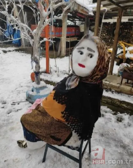 Bursa’da 7 yıl önce kardan yaptığı kadınla evlendi! Şimdi de bakın ne hediye etti 2