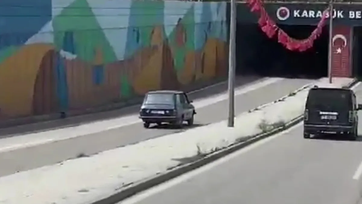 Ters yönde gitti cezayı yedi