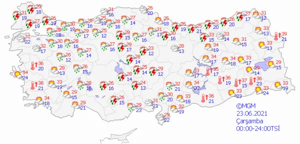 1624288236458.png Meteoroloji Genel Müdürlüğünden çok sayıda il için son dakika sağanak yağış uyarısı! İstanbul Ankara İzmir'de hava nasıl olacak? - 5