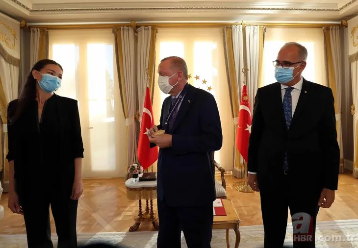 Başkan Erdoğan şampiyonları kabul etti! Renkli kareler