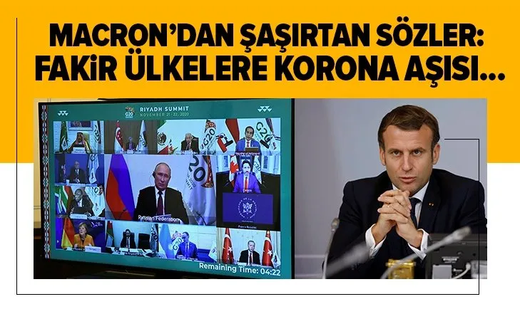 Fransa Cumhurbaşkanı Emmanuel Macron’dan şaşırtan açıklama: Fakir ülkelere korona virüs aşısı...