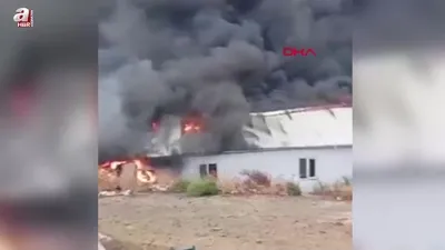 Hatay’da işçi yatakhanelerinde yangın