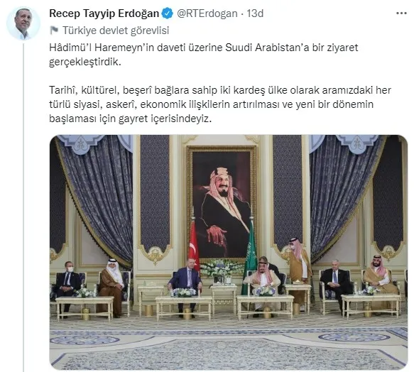 Başkan Erdoğan, Suudi Arabistan Kralı Selman ile bir araya geldi: Yeni bir dönemin başlaması için gayret içerisindeyiz