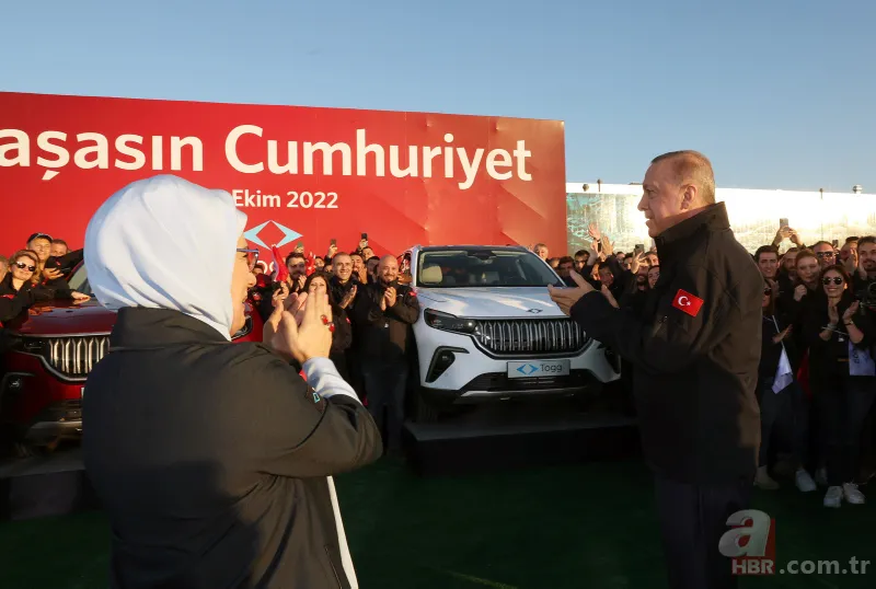 Başkan Erdoğan'dan TOGG paylaşımı: Tekerine taş değmesin 15