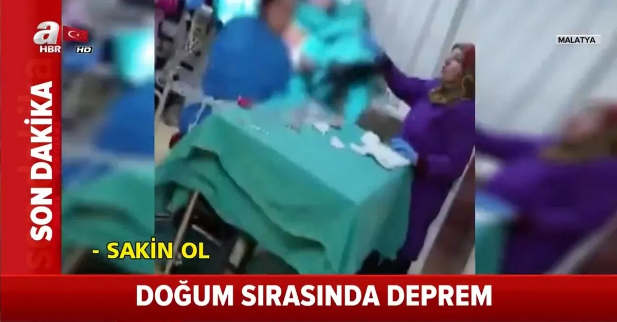 Malatya'daki depreme doğum anında yakalandılar! İşte o anlar |Video