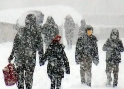 25 kentte eğitime kar engeli