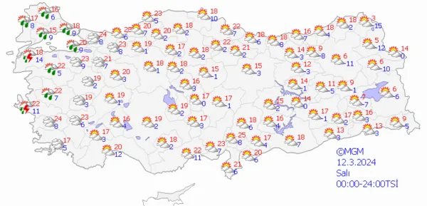 1709956590255.png Çok sayıda ile kar ve sağanak yağış uyarısı! Meteoroloji haritaları güncelledi! İstanbul Ankara İzmir hava durumu... - 8