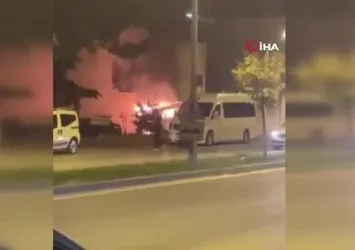 Bursa'da tostçu alevlere teslim oldu