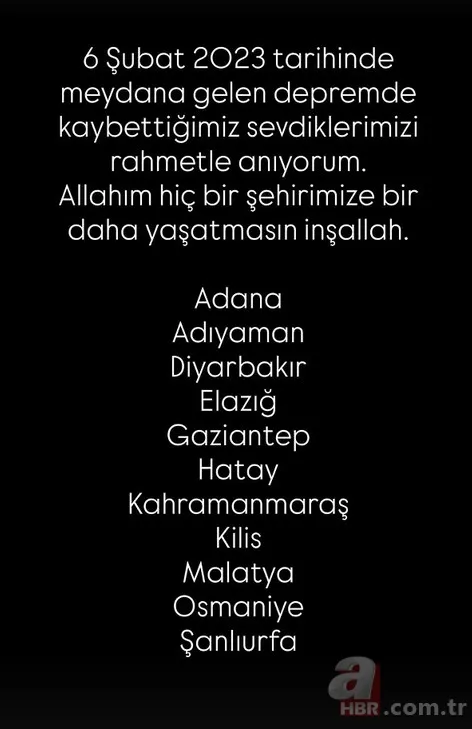 6 Şubat'ın yası hiç geçmeyecek! Ünlüler asrın felaketini unutmadı 14