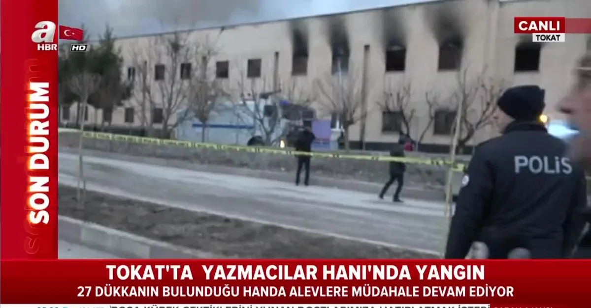 Tokat'ta tarihi handa yangın!