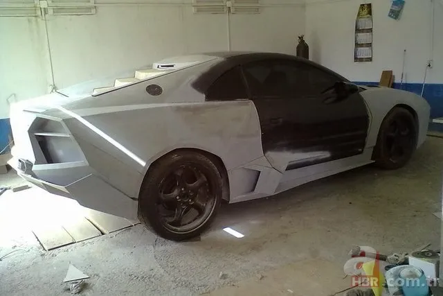 Çinli makinist evinde Lamborghini yaptı! 22