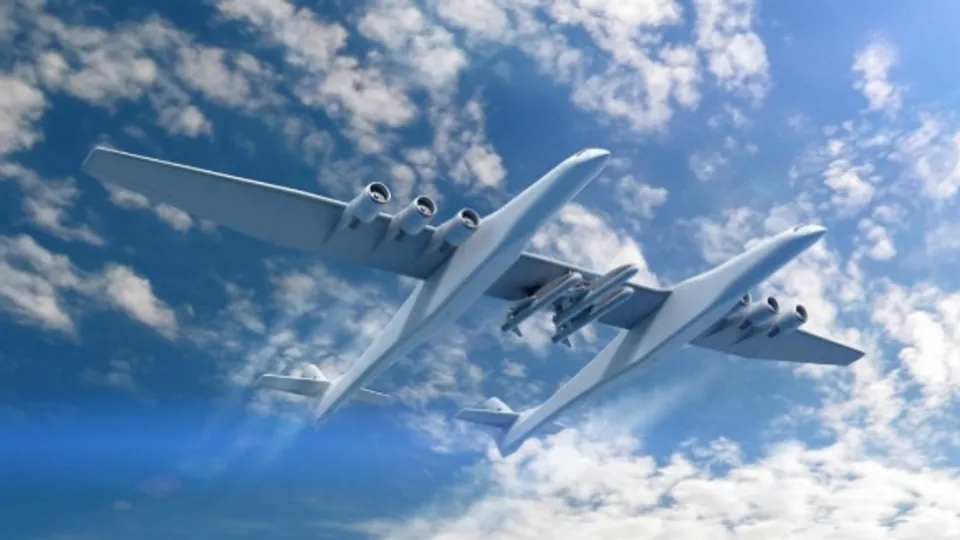 Dünyanın en büyük uçağı: Stratolaunch