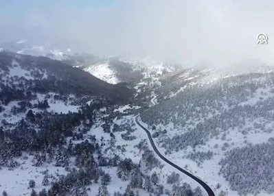 Leon’un kuzeyinde kar yağışı etkili oldu