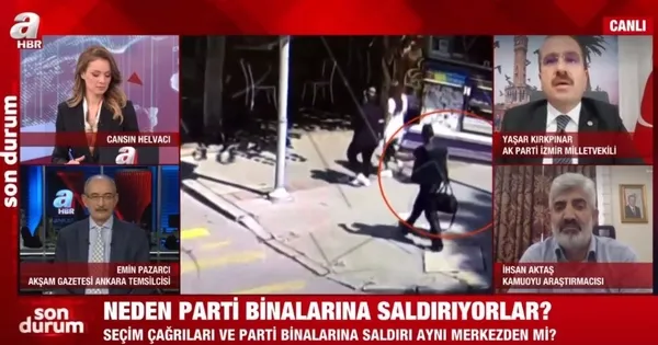 A Haber canlı yayınında kritik değerlendirme! HDP'nin asıl amacı ne? Parti binalarına saldırılarla ne hedefleniyor? - 4