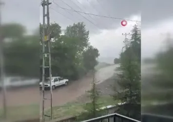 Ankara’da dolu yağışı etkili oldu