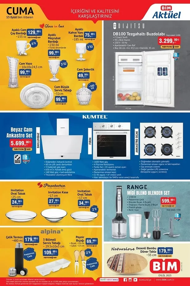 15 Eylül BİM aktüel ürünler kataloğu! Yarın BİM’e elektrikli bisiklet, telefon, akıllı tartı, mini buz dolabı, kablosuz kulaklık, mutfak gereçleri geliyor