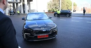 Togg T10F TBMM’nin otoparkında