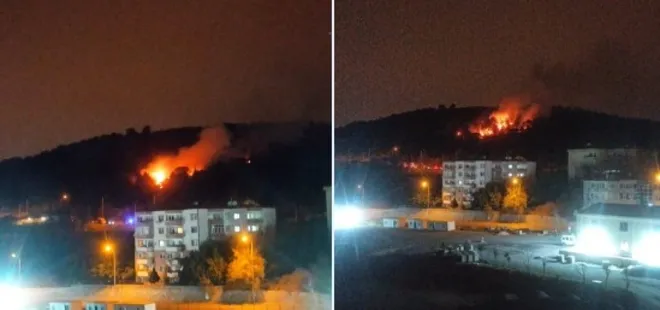 Kartal Aydos Ormanı'nda yangın