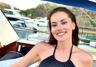 Karan ile Kerem büyüdü! Fahriye Evcen oğullarıyla karavanda paylaştı! 
