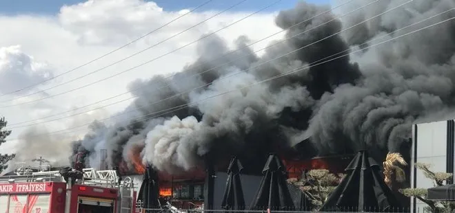 Son dakika: Diyarbakır’da kozmetik fabrikasında yangın! Patlama riski var