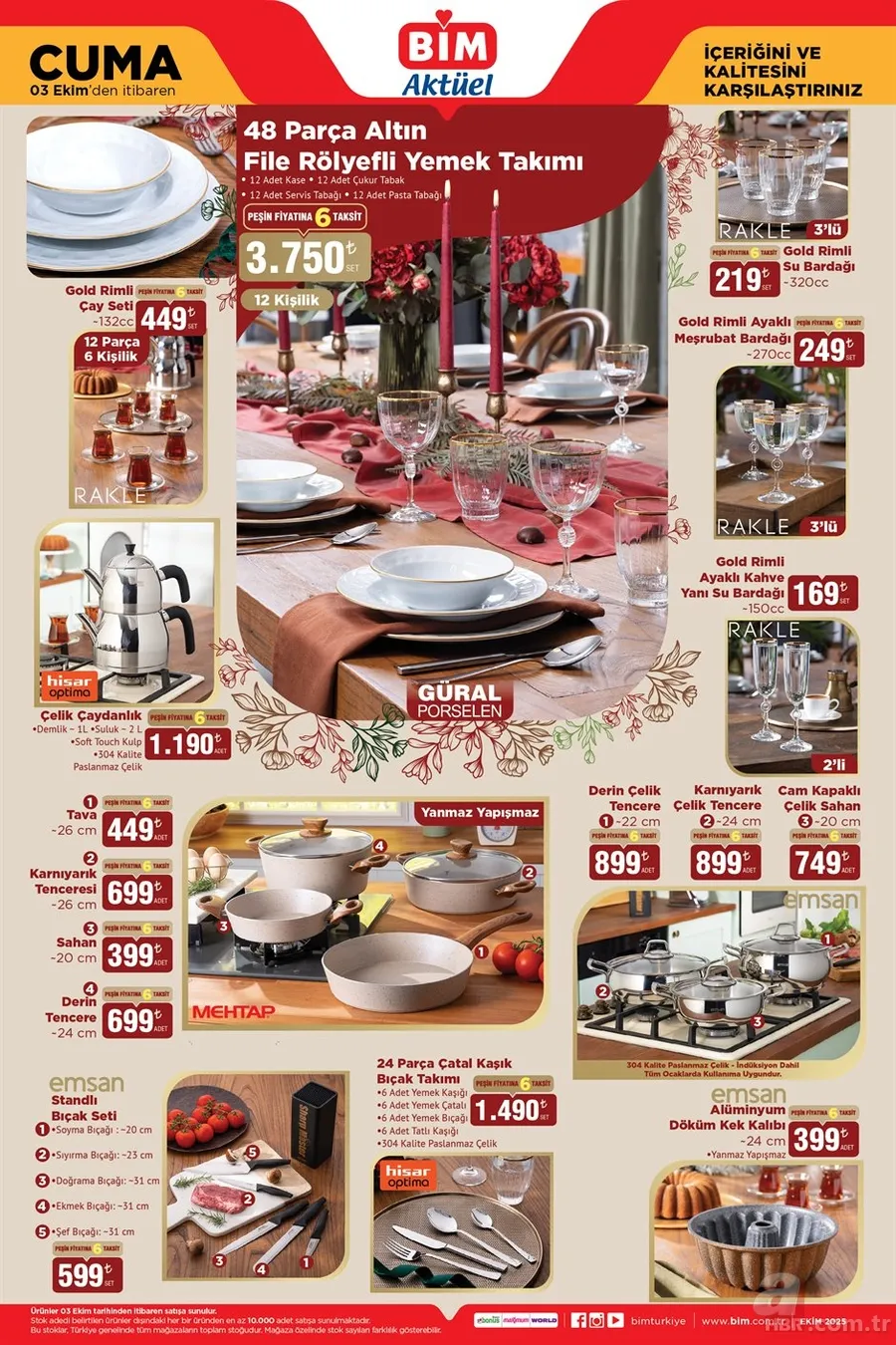 3 EKİM BİM AKTÜEL KATALOG: Bu hafta BİM’de hangi ürünler var? Şarjlı süpürge, ütü masası, yemek takımı… 6