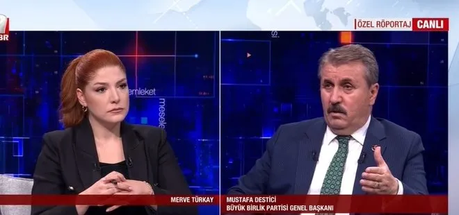 Büyük Birlik Partisi Genel Başkanı Mustafa Destici’den A Haber’e özel flaş açıklamalar