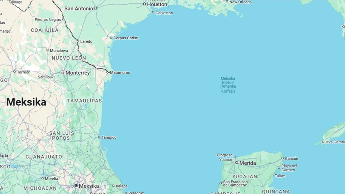 Google'dan Meksika'ya şok! Haritalar'daki adı resmen değişti! Artık Amerika Körfezi