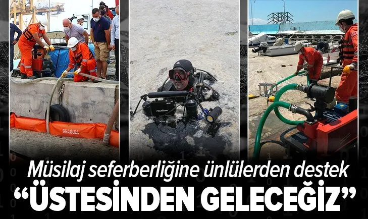 Marmara Denizi’ndeki müsilaj seferberliğine ünlülerden destek