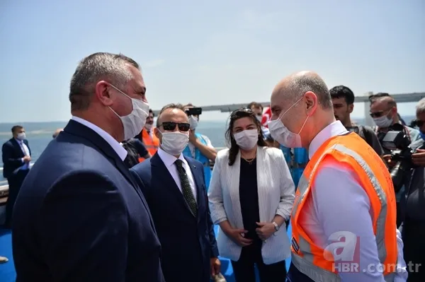 1915 Çanakkale Köprüsü'nün 318 metrelik çelik kuleleri tamamlandı 2