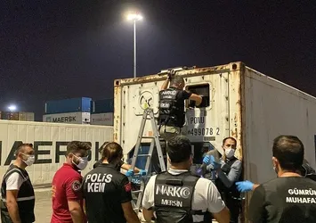 Mersin Limanı’nda 298 kilo kokain ele geçirildi
