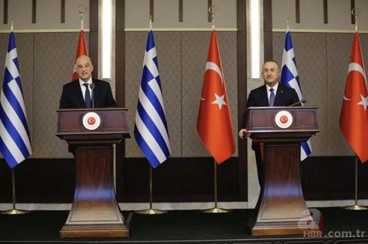 Dışişleri Bakanı Mevlüt Çavuşoğlu ve Yunan Mevkidaşı Nikos Dendias'ı manşetten verdiler! Yunan medyasında skandal ifadeler 19