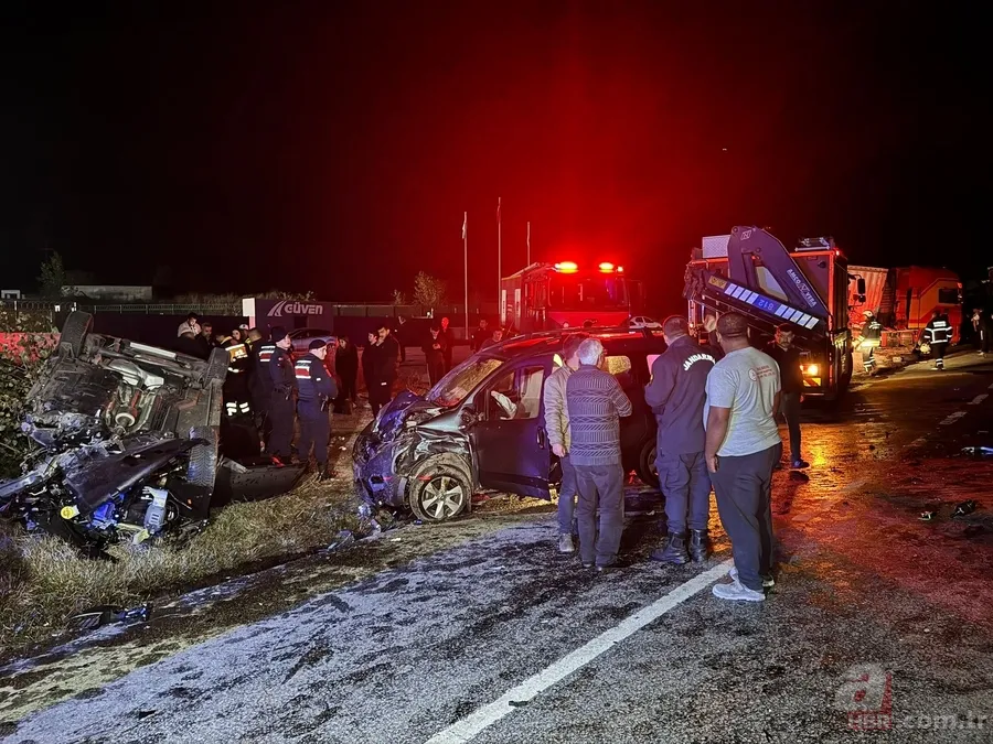 Kara yolunda can pazarı! Edirne'de katliam gibi kaza 10
